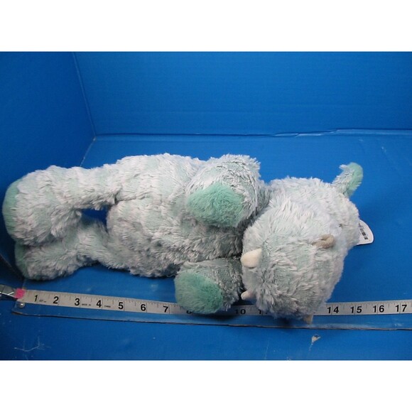 Mary Meyer Plush Fab Fuzz Hippo Calypso Seafoam Green 15” Soft Plush W/Tag - Picture 7 of 7